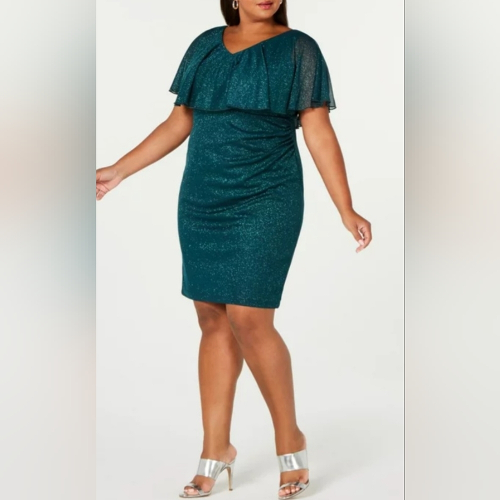 Dark green sparkle  dress